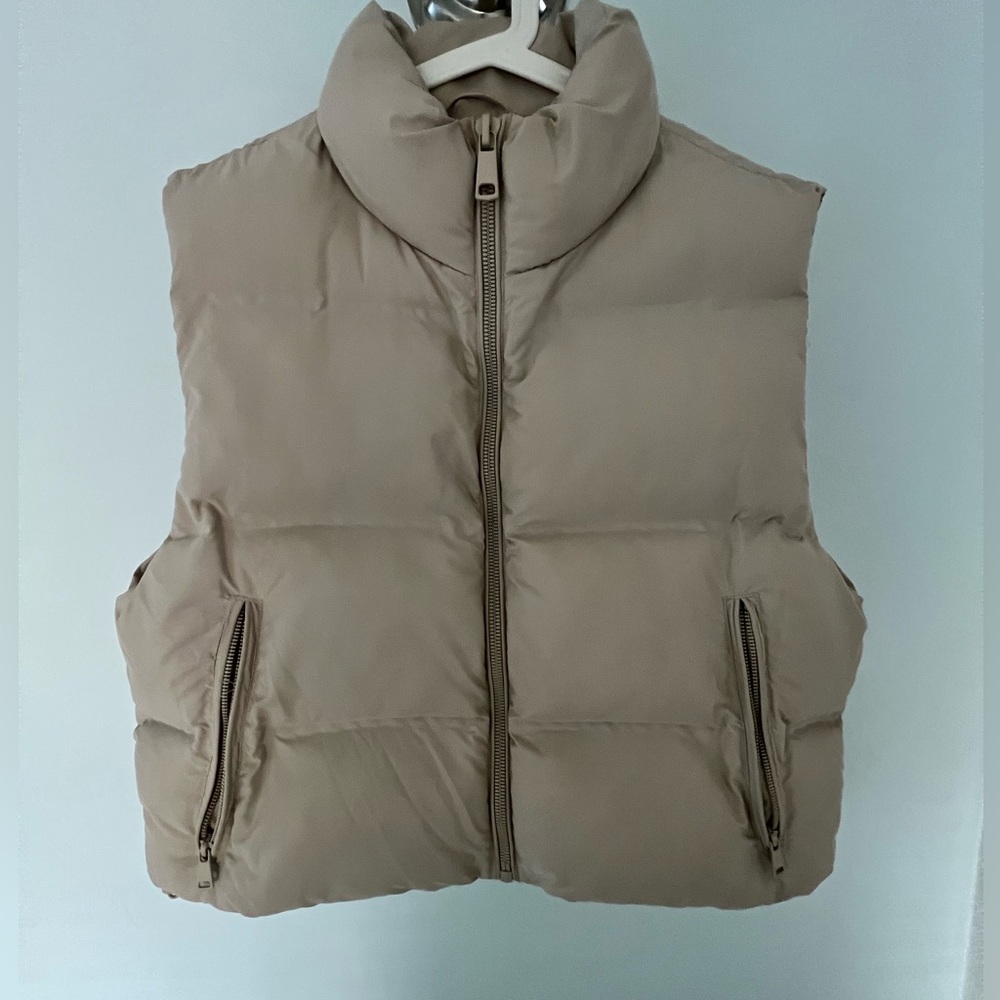 Zara Cream Puffer Jacket